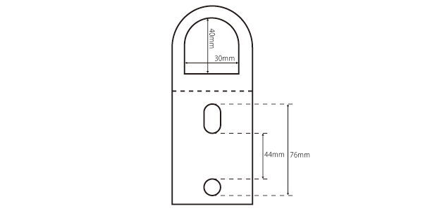 ステンレス製フック (左右セット)