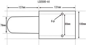 電動ウィンチ背面図